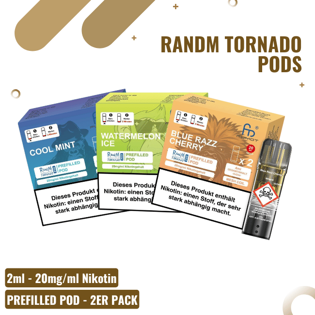 RandM Tornado Pods - Alle Sorten