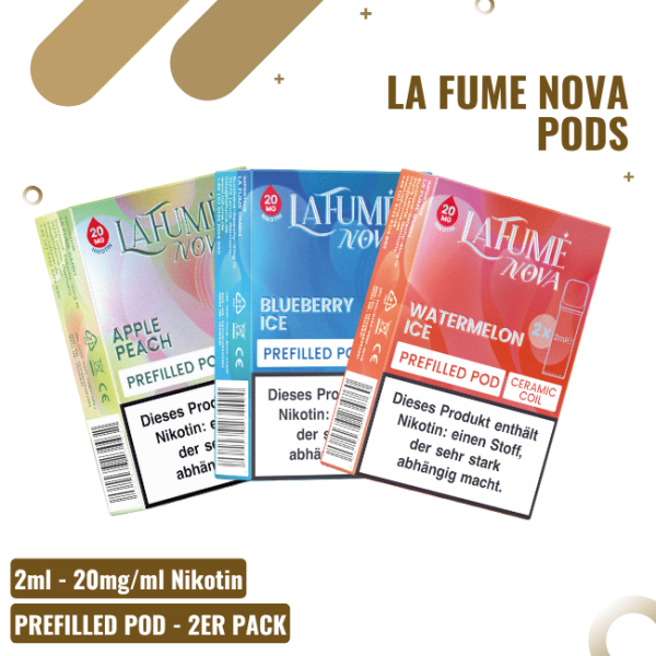 elfbar elfa master akku La Fume Nova Prefilled Pods