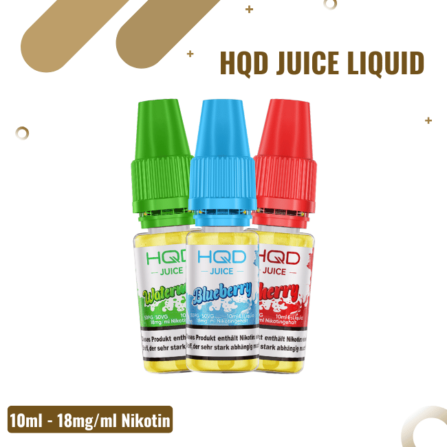HQD Liquid Juice - Alle Sorten