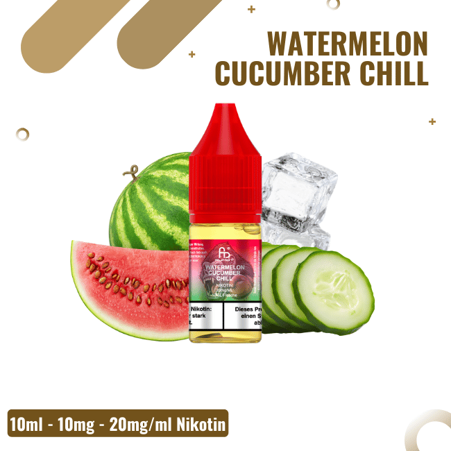 RandM Tornado NicSalt Liquid 10ml - Watermelon Cucumber Chill - 20mg Nikotin