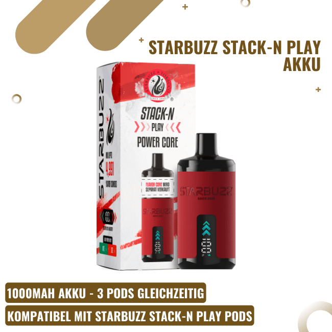 Starbuzz Stack-N Play Akku - Rot