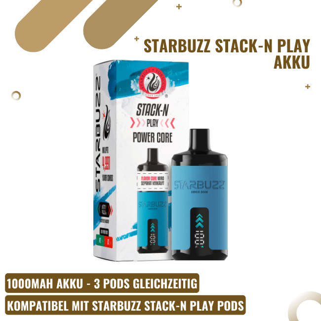 Starbuzz Stack-N Play Akku - Blau