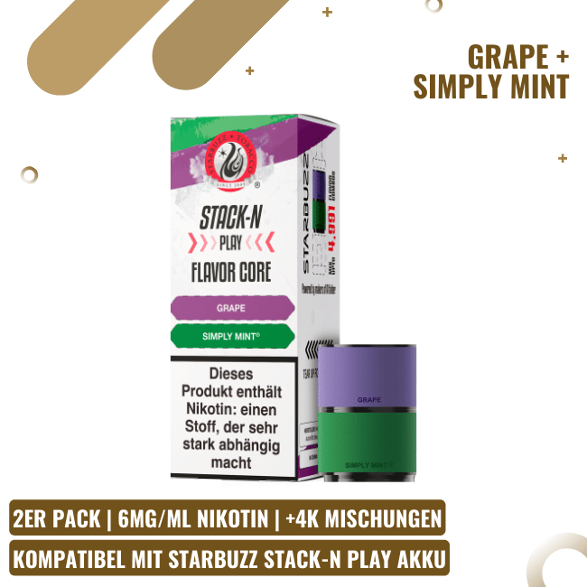 Starbuzz Stack-N Play Pod - Grape + Simply Mint