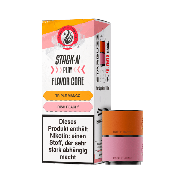 Starbuzz Stack-N Play Pod - Triple Mango + Irish Peach