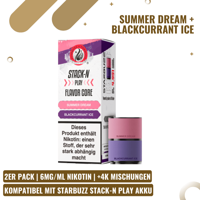 Starbuzz Stack-N Play Pod - Summer Dream + Blackcurrant Ice