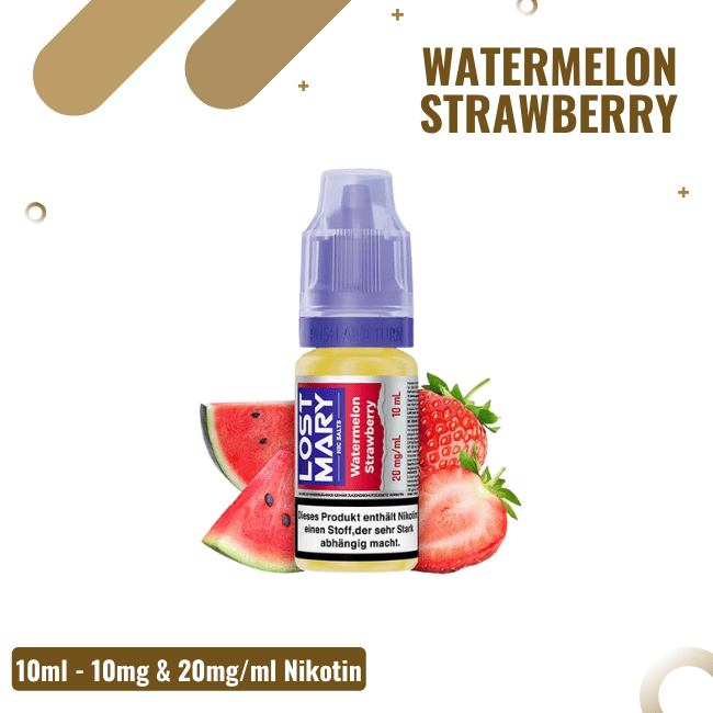 Lost Mary Liquid 10ml - Watermelon Strawberry - 10mg/ml Nikotin