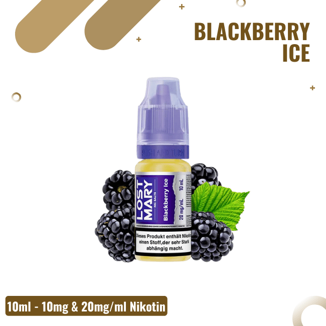 Lost Mary Liquid 10ml - Blackberry Ice - 20mg/ml Nikotin