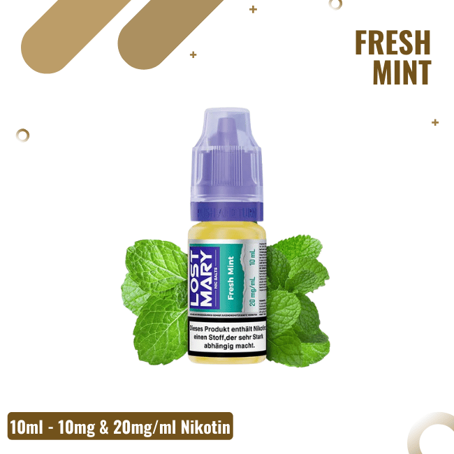 Lost Mary Liquid 10ml - Fresh Mint - 20mg/ml Nikotin