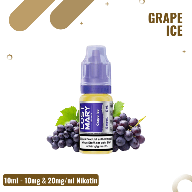 Lost Mary Liquid 10ml - Grape Ice - 20mg/ml Nikotin