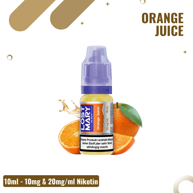 Lost Mary Liquid 10ml - Orange Juice - 20mg/ml Nikotin