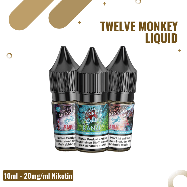 Twelve Monkeys Iced NicSalt 10ml - Alle Sorten