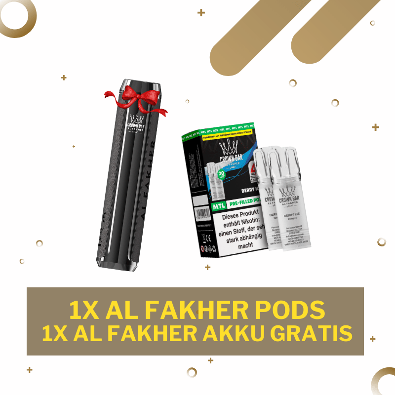 *AKTION* 1x Al Fakher Pods kaufen - 1x Akku gratis!