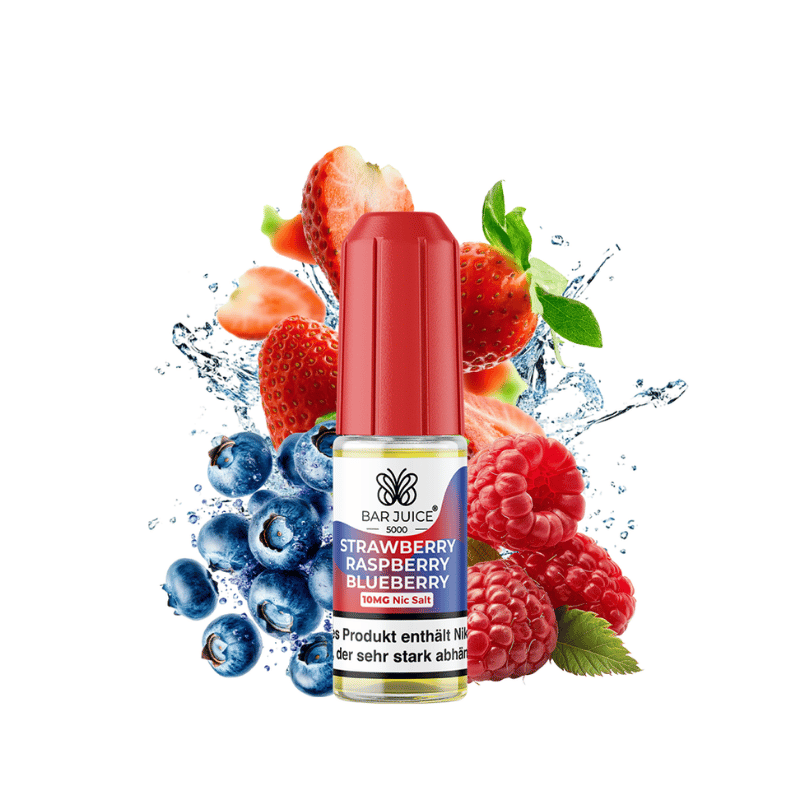 Bar Juice 5000 Nicsalt 10ml - Strawberry Raspberry Blueberry - 10mg Nikotin