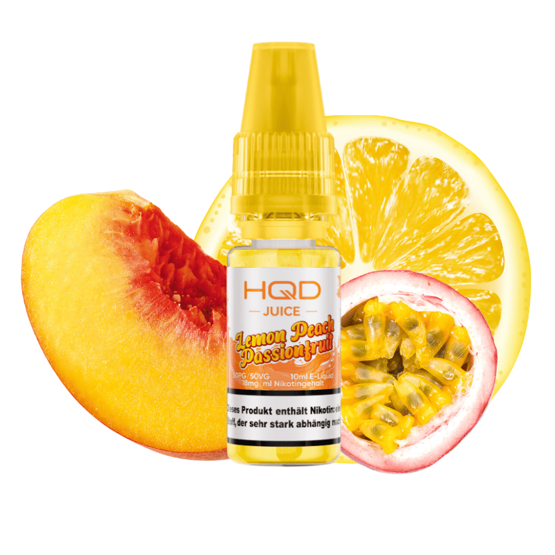 HQD Juice - Lemon Peach Passionfruit - 18mg/ml Nikotin - Liquid