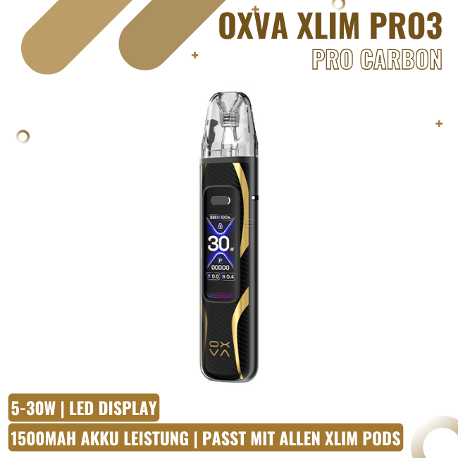 OXVA Xlim Pro 3 - Pod Kit - Pro Carbon