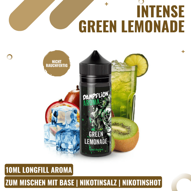 Dampflion Aroma 10ml - INTENSE Green Lemonade