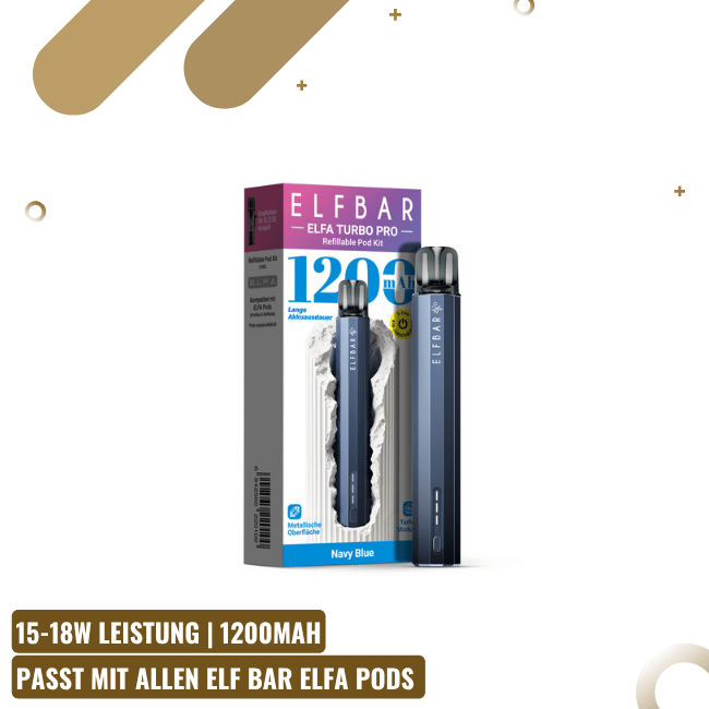 Elf Bar Elfa Turbo Pro Kit - Navy Blue