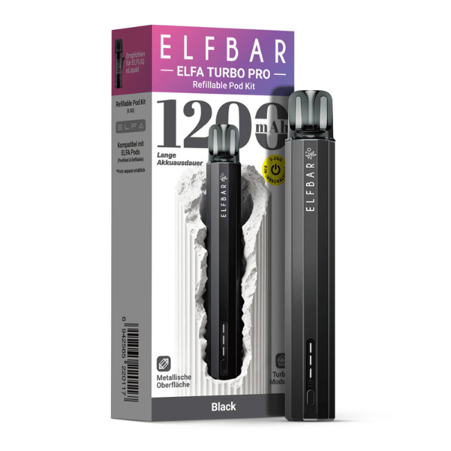Elf Bar Elfa Turbo Pro Kit - Black