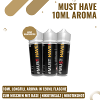Must Have Longfill Aroma 10ml - Alle Sorten