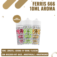 Ferris 666 Longfill Aroma 10ml - Alle Sorten