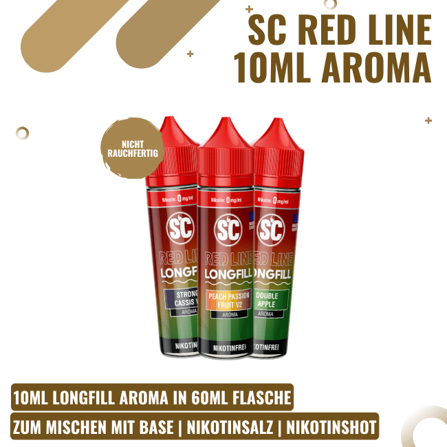 SC Red Line Longfill Aroma 10ml - Alle Sorten