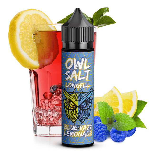 Owl Salt Longfill 10ml - Blue Razz Lemonade