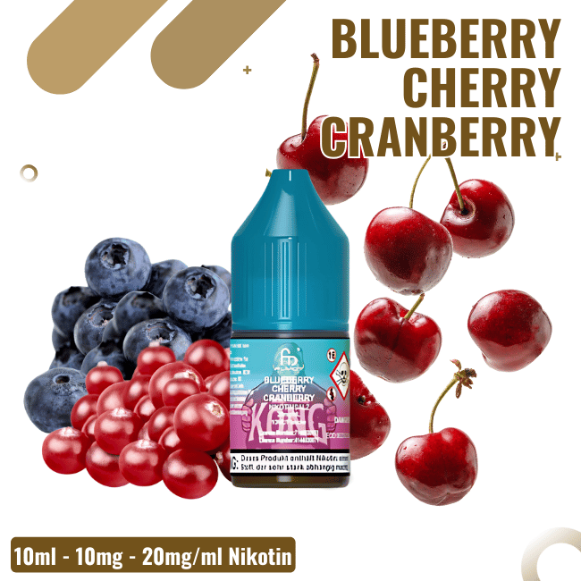 RandM Tornado Nicsalt Liquid 10ml - Blueberry Cherry Cranberry - 10mg Nikotin