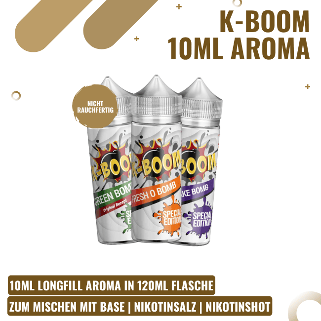 K-Boom Aroma 10ml - Alle Sorten