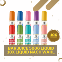 Bar Juice 5000 Liquid Bundle - 10x NicSalt 20mg Nikotin