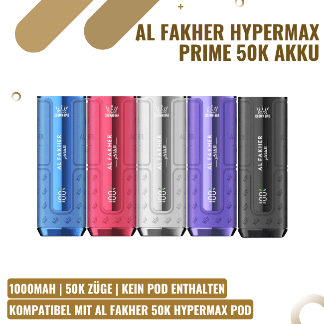 Al Fakher 50K HYPERMAX Prime Akku