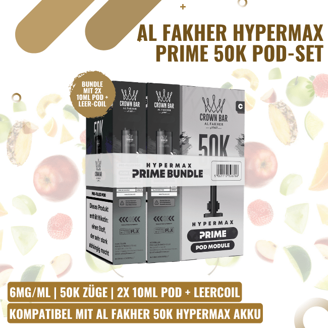 Al Fakher 50K HYPERMAX Prime Pod - Alle Sorten