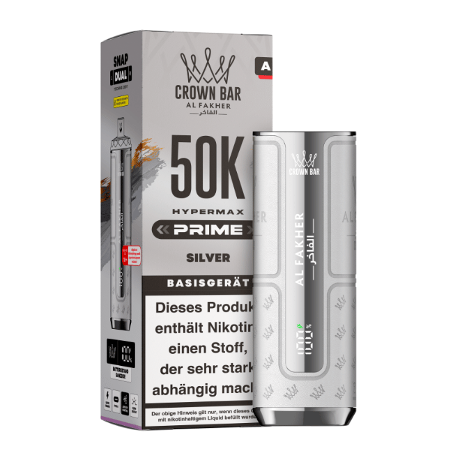Al Fakher 50K HYPERMAX Prime Akku - Silber