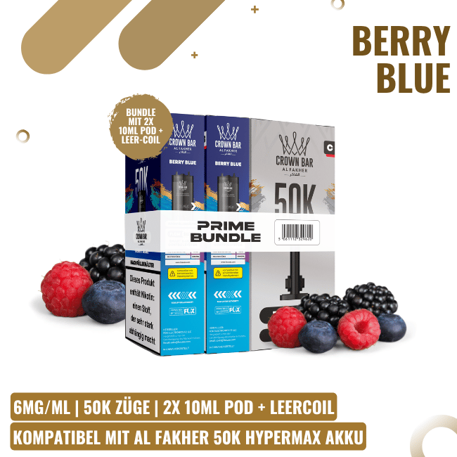 Al Fakher 50K HYPERMAX Prime Pod - Berry Blue
