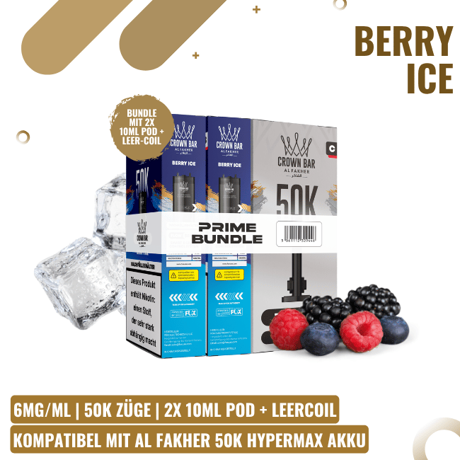 Al Fakher 50K HYPERMAX Prime Pod - Berry Ice