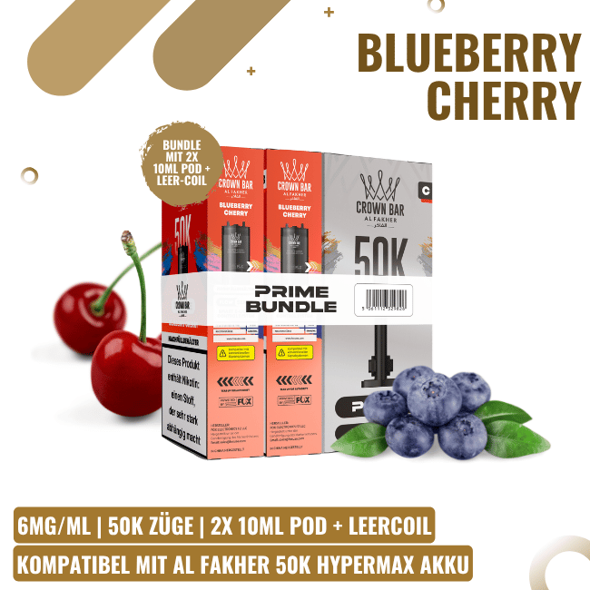 Al Fakher 50K HYPERMAX Prime Pod - Blueberry Cherry