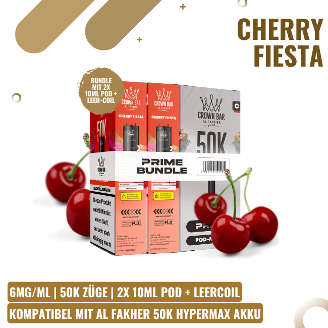 Al Fakher 50K HYPERMAX Prime Pod - Cherry Fiesta