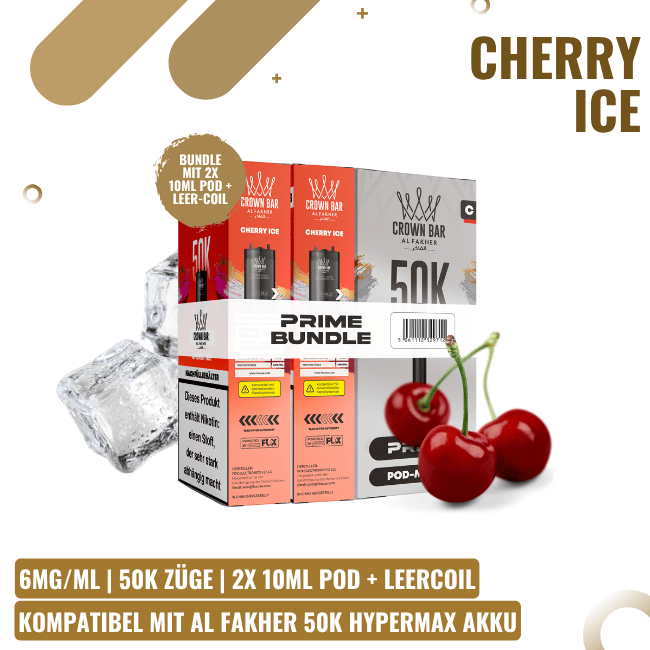 Al Fakher 50K HYPERMAX Prime Pod - Cherry Ice