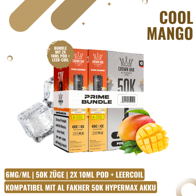Al Fakher 50K HYPERMAX Prime Pod - Cool Mango
