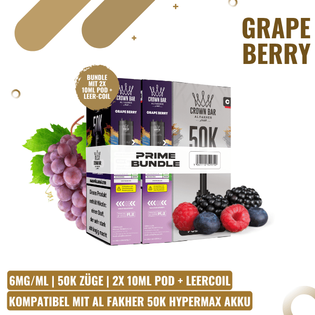 Al Fakher 50K HYPERMAX Prime Pod - Grape Berry