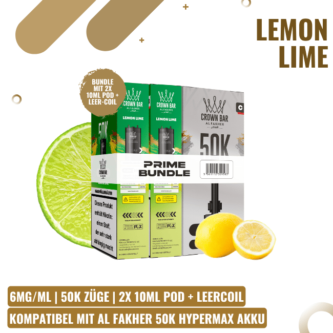 Al Fakher 50K HYPERMAX Prime Pod - Lemon Lime