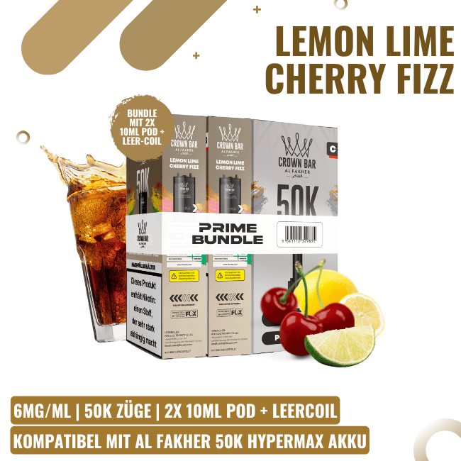Al Fakher 50K HYPERMAX Prime Pod - Lemon Lime Cherry Fizz