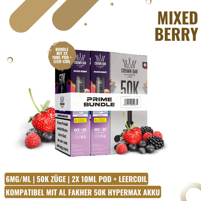 Al Fakher 50K HYPERMAX Prime Pod - Mixed Berry