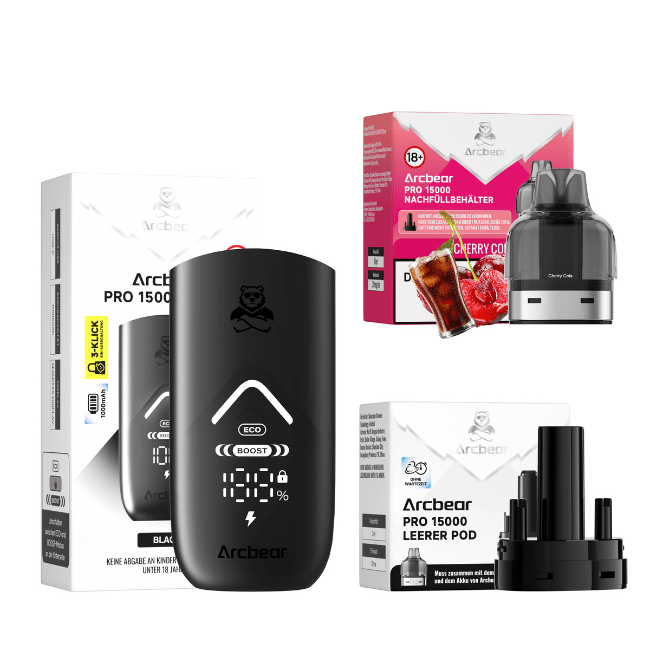 Arcbear Pro 15000 Starterkit - Cherry Cola