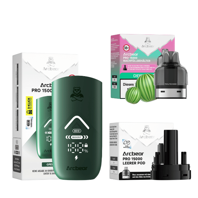 Arcbear Pro 15000 Starterkit - Chewy Watermelon