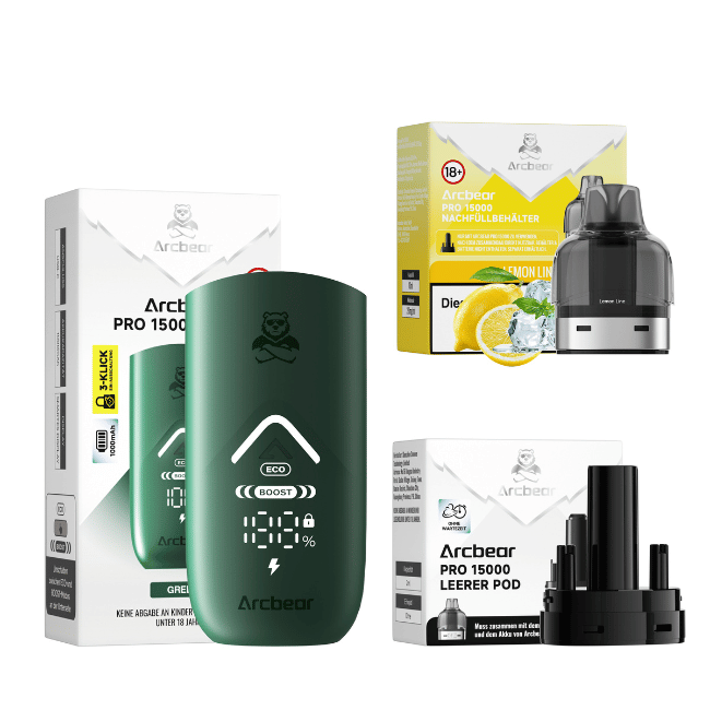 Arcbear Pro 15000 Starterkit - Lemon Lime