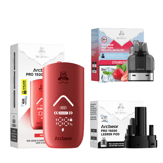 Arcbear Pro 15000 Starterkit - Strawberry Ice