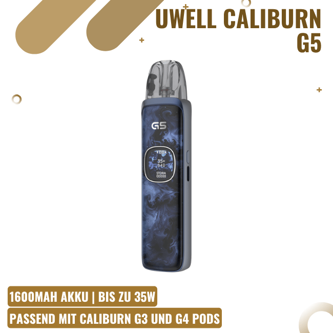 Uwell Caliburn G5 - Pod Kit - Navy Ripples
