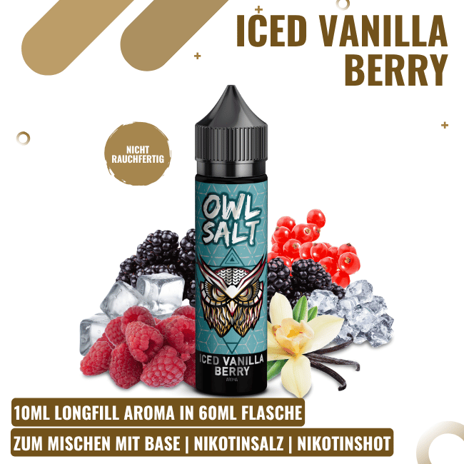Owl Salt Longfill 10ml - Iced Vanilla Berry