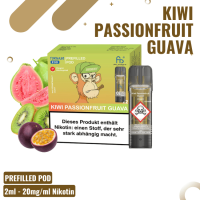 RandM Tornado Pods - Kiwi Passionfruit Guava - 2er Pack