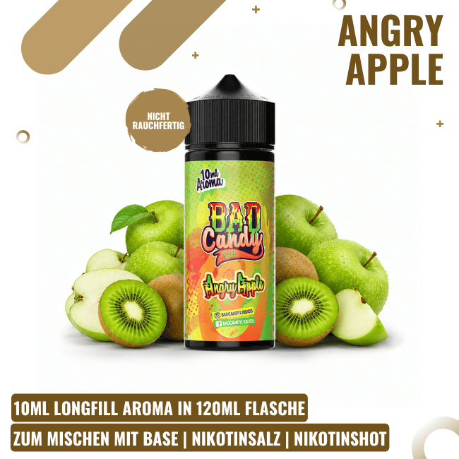 Bad Candy Longfill Aroma 10ml - Angry Apple